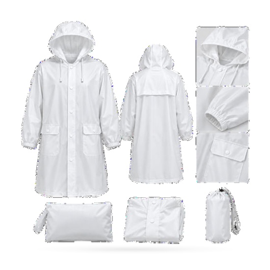 Hooded Reusable Waterproof Raincoat